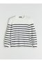 Özmarka New Season Crew Neck Striped Women's Knitwear Sweater - 7