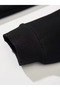 Gothic Star Design Oversize Zippered Black Unisex Hooded Cardigan - 4