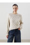 Esvab • Modern & Distinctive Zero Roba Collar Self-Embroidered Women's Knitwear Sweater - 2