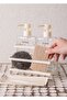 Liquid Soap Dispenser with Metal Stand White 4 Pieces - 3