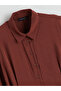 Özmarka New Season Gathered Modal Blend Shirt Dress - 8