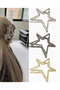 Silver Color Metal Star Model Hairpin Hair Clip 7 cm - 4