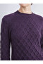 Özmarka New Season Crew Neck Self-Patterned Women's Knitwear Sweater - 3