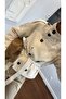 Mock Neck Belted Short Trench Coat - 3