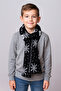 New Year Themed Knitwear Children's Scarf (Age 5-10, 30X140Cm)
