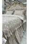 Double Size 160X200Cm Fitted Sheet with Ruffled Skirt,2 Ruffled Pillowcases and Ruffled Duvet Cover - 2