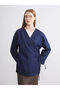 Double Breasted Collar Women's Kimono