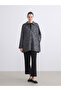 Polo Neck Patterned Women's Cardigan - 2