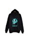 Hatsune Miku Anime Printed Unisex 100% Cotton Black Hooded Sweatshirt