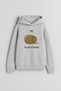 Potato Printed Boys Girls Children's Grey Hooded Hoodie Sweatshirt Hoodie