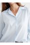 Alita City Lcw Vision Blue Modal Blended Women's Shirt with a Difference - 3