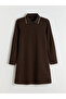 Brown Polo Neck Mini Dress - 7
