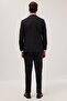 Men's Slim Fit Mono Collar Lycra Flexible Fabric Black Suit - 7