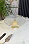 Gilded Cake Presentation Stand & Glass Plate with Gold Legs (28 cm) - 4