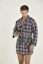 Men's Single Robe Plaid Patterned - 2