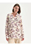 Beige Choker Neck Floral Blouse from Plus-Store