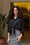 Women's Collared Off-Shoulder Loose Shirt-Black