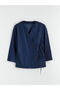 Double Breasted Collar Women's Kimono - 5