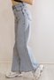Snow Wash Women's Loose Jeans - Palazzo Wide Leg Women's Jeans - 5