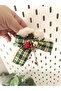 Embroidery Knitted Ribbon Decorated Bow Latch Buckle