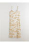 Özmarka New Season V-Neck Patterned Dress - 5