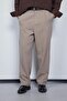 Men's Baggy Fit Fabric Trousers Beige