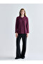 V-Neck Self-Patterned Women's Knitwear Sweater (W5) - 2
