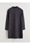 Black Half Turtleneck Mini Dress - 5