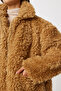 Oversize Faux Fur Coat Lci0037 Camel - 5