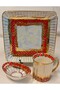 Arni̇ Porcelain Hand Painted Single Person Coffee Cup Set - 5