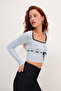 Square Neck Lace-Up Knitwear K10309 - 4