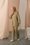 Women's Half Zipper Suit Green - 3