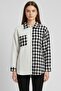 Women's Black Oversize Fit Plaid Patterned Long Sleeve 100% Cotton Shirt, Jacket, Women's Lumberjack Shirt