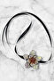 Shiny Stone Flower Choker Necklace - 6