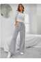 gray women's baggy plus size sportswear quality loose fit stretchy comfortable fabric sweatpants237