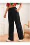 Black Women's Baggy Oversized Plus Size Sportswear Quality Loose Fit Stretchy Comfortable Fabric Sweatpants730 - 6