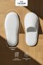 10 Pairs |   Niki Velvet Disposable Premium Hotel & Spa Slippers |   Non-Slip Base |   White - 2