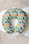 Colorful Pirate Themed Neck Pillow - Cute Marine Figures Light Blue Color Travel Pillow - 4