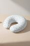 Cloud Patterned Cotton Neck Pillow - Pastel Blue Gray Children & Adult Travel Pillow - 7