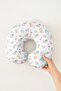 Cute Animal Figures Cotton Neck Pillow - Pastel Pink Blue Kids & Adults Travel Pillow - 2