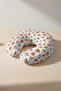 Safari Animal Themed Cotton Neck Pillow - Cute Giraffe Tiger Monkey Pattern Travel Pillow - 5