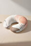 Abstract Pastel Tones Ergonomic Neck Pillow - Modern Minimalist Beige Brown Travel Pillow - 4