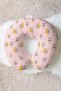 Panda Figured Cotton Neck Pillow - Cute Pastel Pink Yellow Kids & Adult Travel Pillow