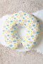 Moon Star Cloud Pattern Neck Pillow - Cute Pastel Yellow Blue Kids & Adult Travel Pillow - 7