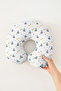 Nautical Themed Cotton Neck Pillow - Blue and White Children's & Adult Travel Pillow with Sailing Pattern - 6