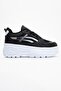 Women's Lace-Up Anorak Sneakers Black White - 2