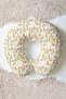 Cute Animals Patterned Cotton Neck Pillow - Kids & Adults Yellow Pink Natural Travel Pillow - 7