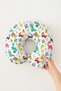 Colorful Dinosaur Themed Neck Pillow - Fun Green Orange Kids & Adult Travel Pillow - 3