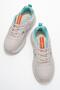 Lace-Up Women's Sports Shoes Beige Turquoise - 6