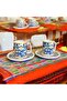 Tradia Porcelain 4 Piece 2-Cup Coffee Cup Set 100 ml Classic - 4